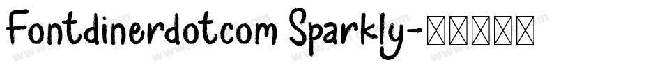 Fontdinerdotcom Sparkly字体转换